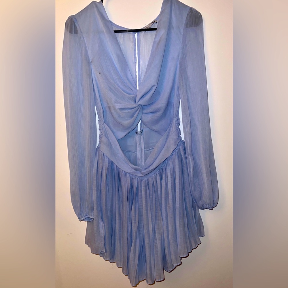 Fashion Nova , Size Medium, sexy dress , color baby blue